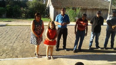 Inaugurado o calçamento da comunidade de Esquina Penz