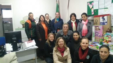 EMEI recebe materiais pedagógicos