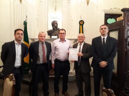 O Prefeito Odir cumpre agenda na Defesa Civil do Estado