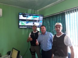 Câmaras de vídeo monitoramento estão em funcionamento