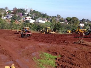 Construção do campo Municipal de Futebol 7