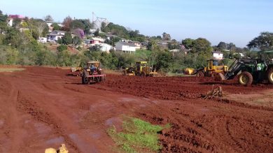 Construção do campo Municipal de Futebol 7