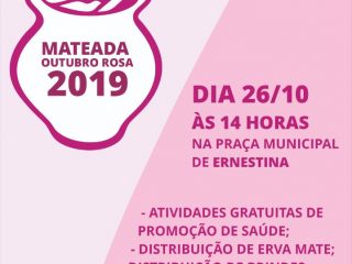 Mateada do Outubro Rosa é neste sábado (26)
