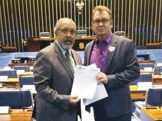 Prefeito Nico busca apoio do senador Paim para novos investimentos em Ernestina