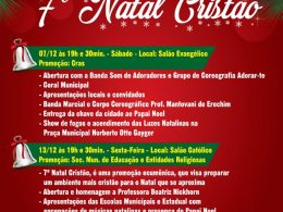 Ernestina convida para o 9º ErnestiNatal e 7º Natal Cristão