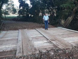 Em parceria, Ernestina e Victor Graeff reconstroem ponte na divisa
