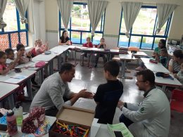 Estudantes recebem orientações para evitar contágio com coronavírus em Ernestina