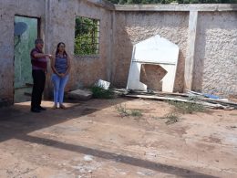 Reconstrução do ginásio da Escola Sachser pauta visita do prefeito em exercício Arno da Silva