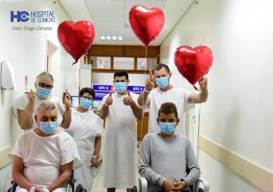 Ernestinense é um dos casos confirmados que
foram recuperados pelo Hospital de Clínicas (Crédito da foto: Diogo Zanatta)