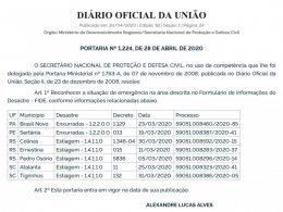 Governo federal reconhece Situação de Emergência em Ernestina