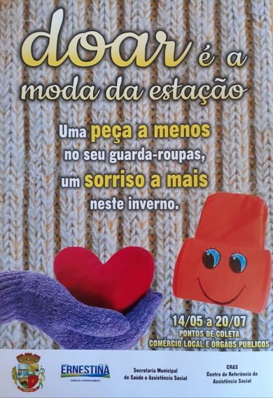 Doe agasalhos e ajude a aquecer o inverno de alguém