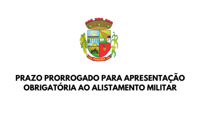 Prazo prorrogado para apresentação obrigatória ao alistamento militar