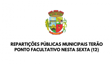 Repartições públicas municipais terão ponto facultativo nesta sexta (12)