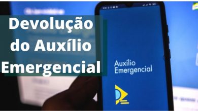 Comunicado sobre a devolução do Auxílio Emergencial