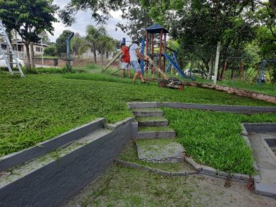 Secretaria de Serviços Urbanos faz limpeza nas Escolas e troca lâmpadas na iluminação pública