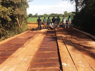 Reconstrução de Ponte no Faxinal entre Ernestina e Santo Antônio do Planalto foi concluída