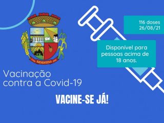 Nova remessa de doses de vacinas contra a Covid-19
