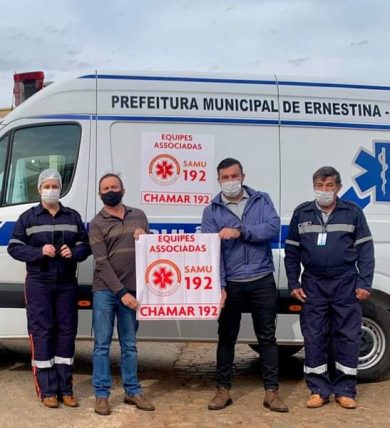 Município de Ernestina adere ao programa Chamar 192 e passa a contar com cobertura do SAMU