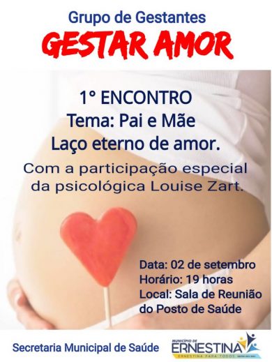 Secretaria da Saúde retoma os encontros do Grupo de Gestantes (Gestar Amor)