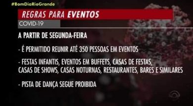 Município de Ernestina irá seguir a nova Portaria do Governo do Estado, que prevê maior flexibilização, mas estabelece novos protocolos de enfrentamento á pandemia no RS a partir desta última segunda (18/10)