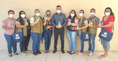 Prefeitura entrega protetores solares aos Agentes Saúde