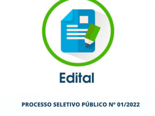 PROCESSO SELETIVO PÚBLICO Nº 01/2022