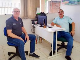 Preocupação com a estiagem pauta reunião do vice-prefeito Leonir e o empresário Caneca