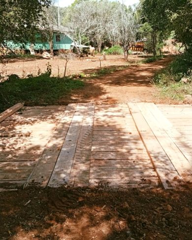 Prefeitura de Ernestina conclui reforma da ponte no Faxinal