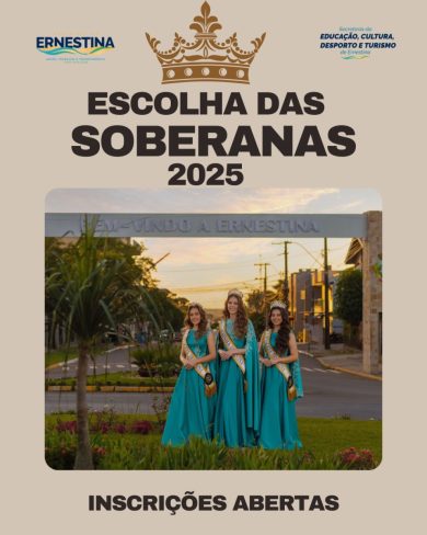Concurso irá eleger nova Corte de Soberanas de Ernestina