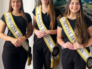 Soberanas de Ernestina realizam visita ao prefeito Nico