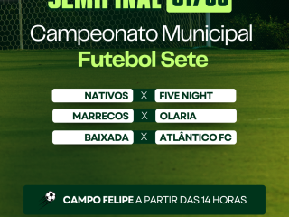 Campeonato Municipal de Futebol Sete promete fortes emoções neste sábado (31)