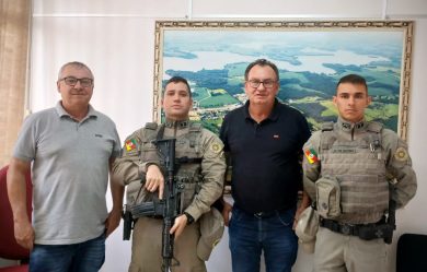 Ernestina recebeu reforço no efetivo da Brigada Militar com chegada de dois novos policiais