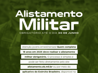 Alistamento Militar 2025: prazo vai até 30 de junho