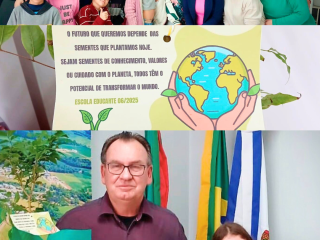 ‘O futuro que queremos depende das sementes que plantamos hoje’, reforçam estudantes da Escola Educarte em ação pelo Dia do Meio Ambiente