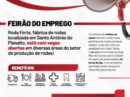 Feirão do Emprego oferece vagas na empresa Roda Forte