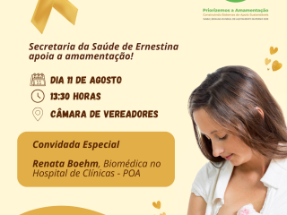 Secretaria da Saúde de Ernestina promove encontro sobre amamentação