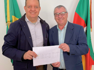 Vice-prefeito Leonir Vargas se reúne com o secretário estadual da Agricultura em Porto Alegre