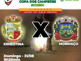 Copa dos Campeões Sicredi seguirá no domingo (31) em Ernestina