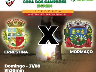 Copa dos Campeões Sicredi seguirá no domingo (31) em Ernestina