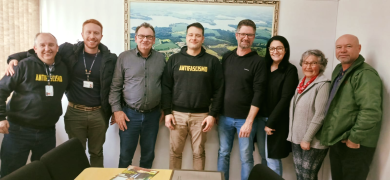 Deputado Leonel Radde é recebido pelo prefeito Nico em Ernestina