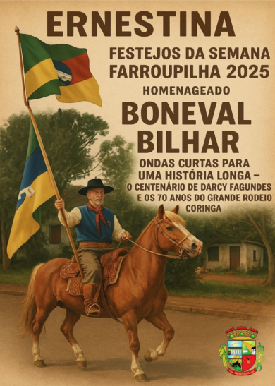 Vem aí a Semana Farroupilha de Ernestina!