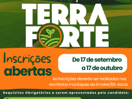 Inscrições abertas para a Operação Terra Forte!