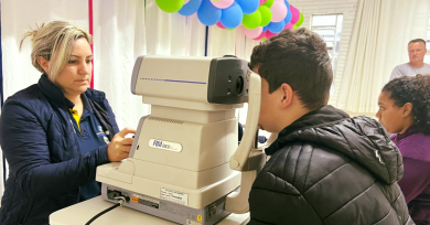 Alunos de Ernestina receberam atendimento oftalmológico