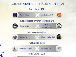 Campeonato Municipal de Futsal e Voleibol Misto segue neste sábado (18)