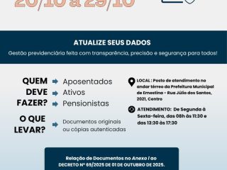 Prefeitura de Ernestina convoca servidores para o Censo Previdenciário 2025