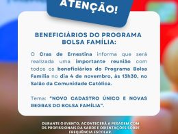 Reunião do Bolsa Família será realizada nesta terça-feira (04/11)