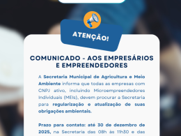 COMUNICADO – Aos empresários e empreendedores de Ernestina