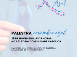 Novembro Azul terá palestra e exames gratuitos em Ernestina