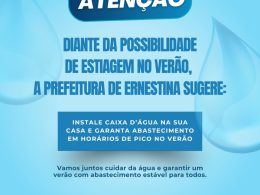 Sugestão: instale caixa d’água para garantir o abastecimento em horários de pico no verão