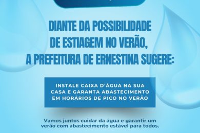 Sugestão: instale caixa d’água para garantir o abastecimento em horários de pico no verão